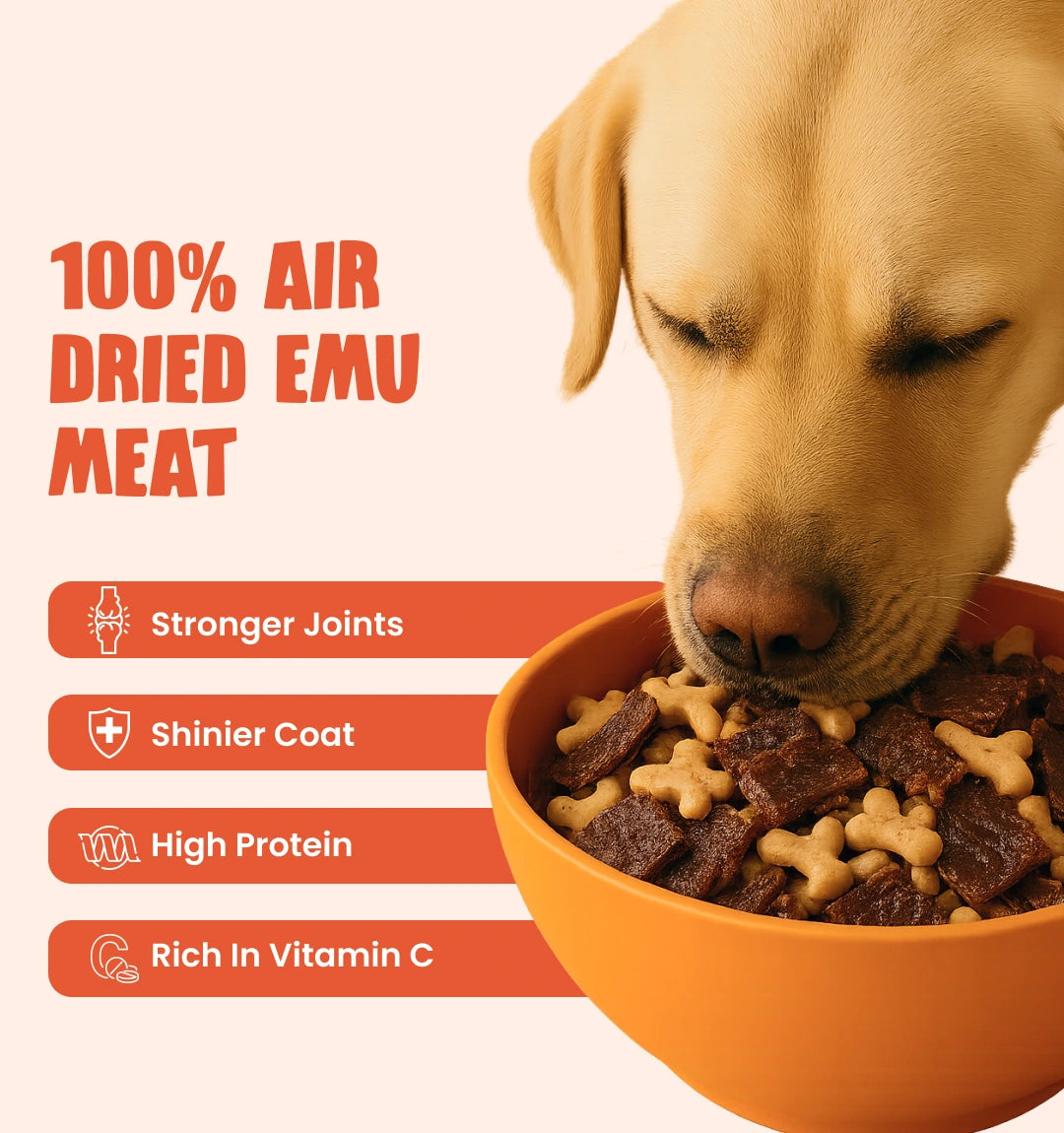 100% EMU-Meat Topper for 100x Healthier Dogs